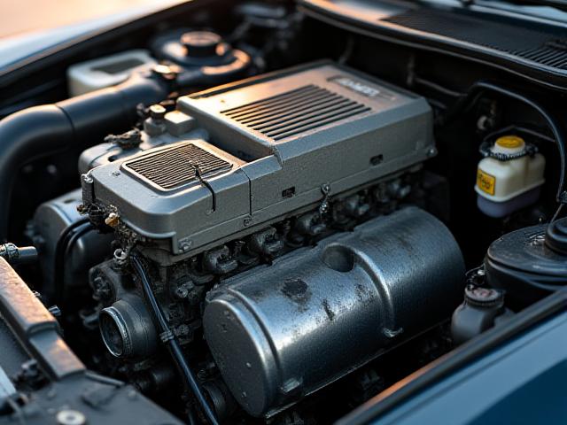 Полностью восстановленный двигатель после сборки